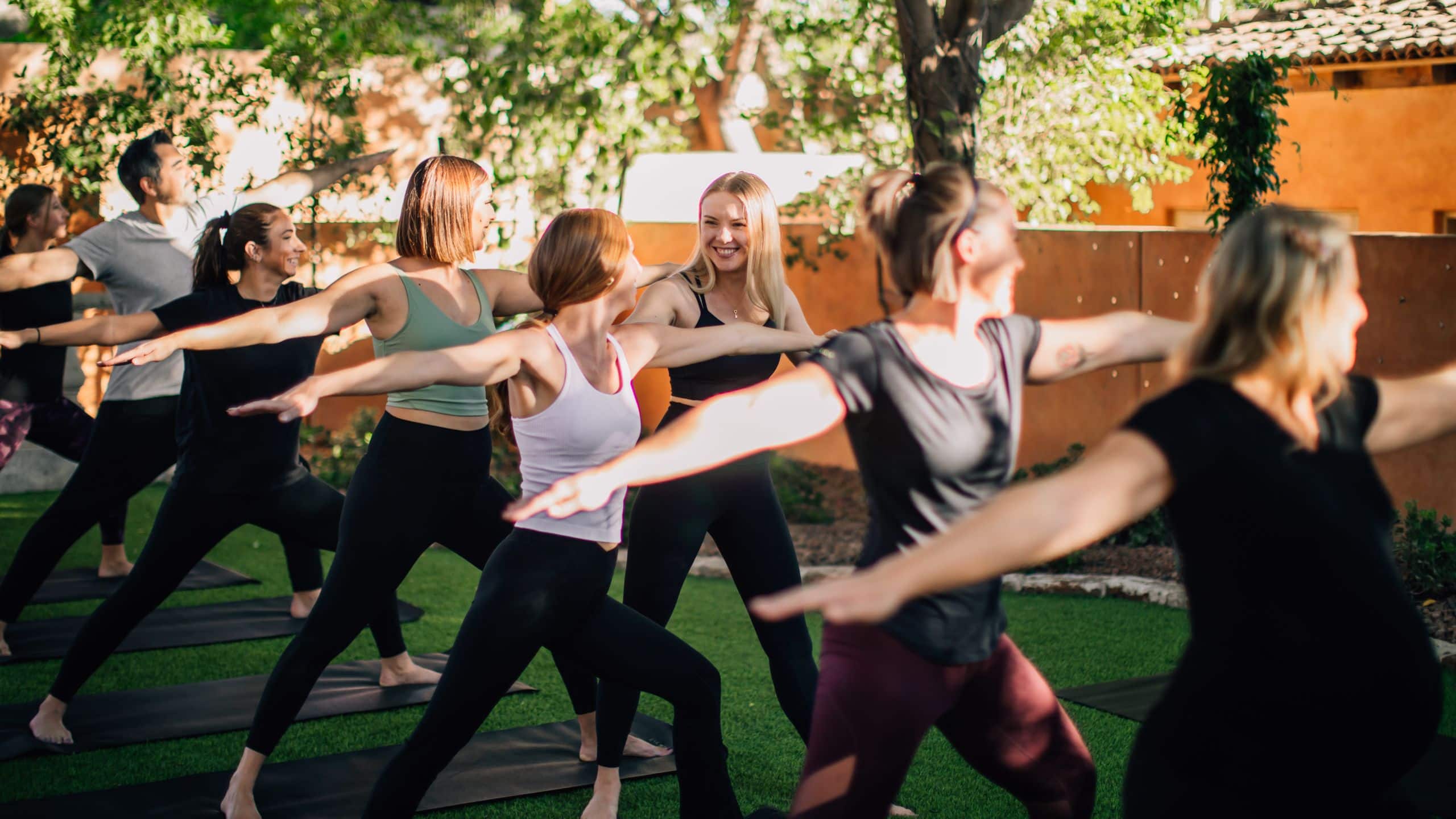 Royal Palms Resort and Spa Yoga Class Pose