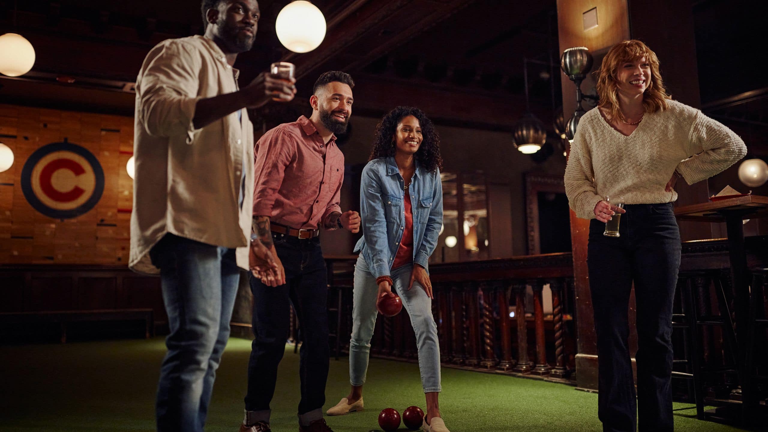 Chicago Athletic Association Chiub Game Room Bocce