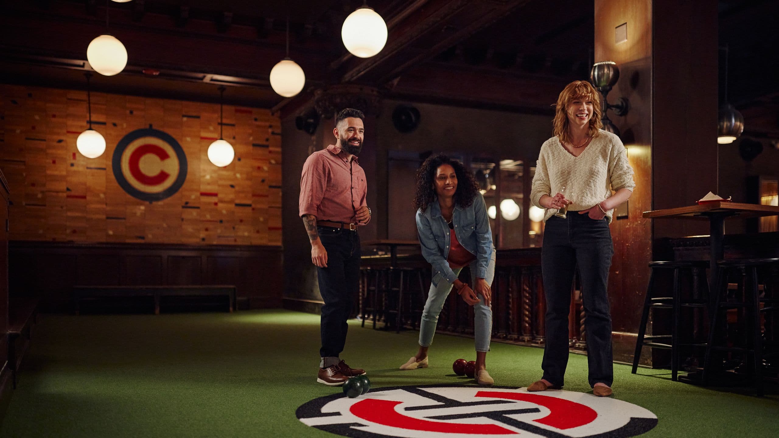 Chicago Athletic Association Chiub Game Room Bocce Court