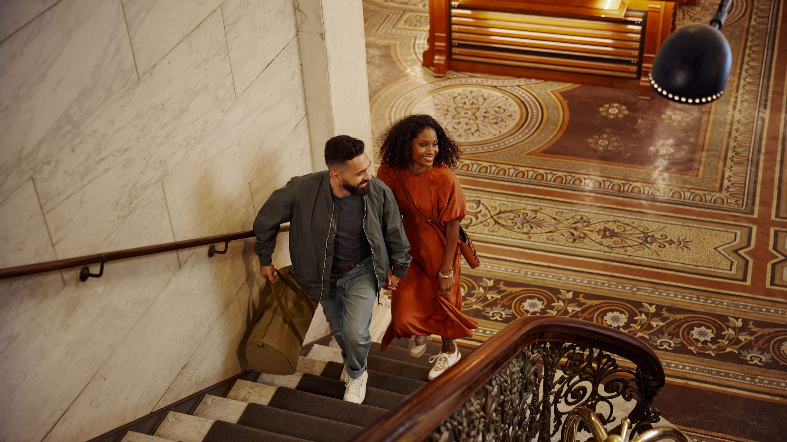 Chicago Athletic Association Walking Upstairs