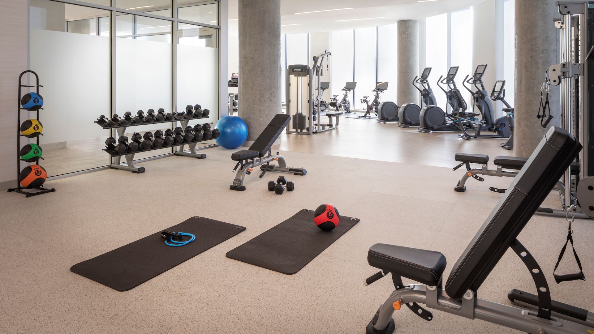 Hyatt Regency Salt Lake City Fitness Room Mats
