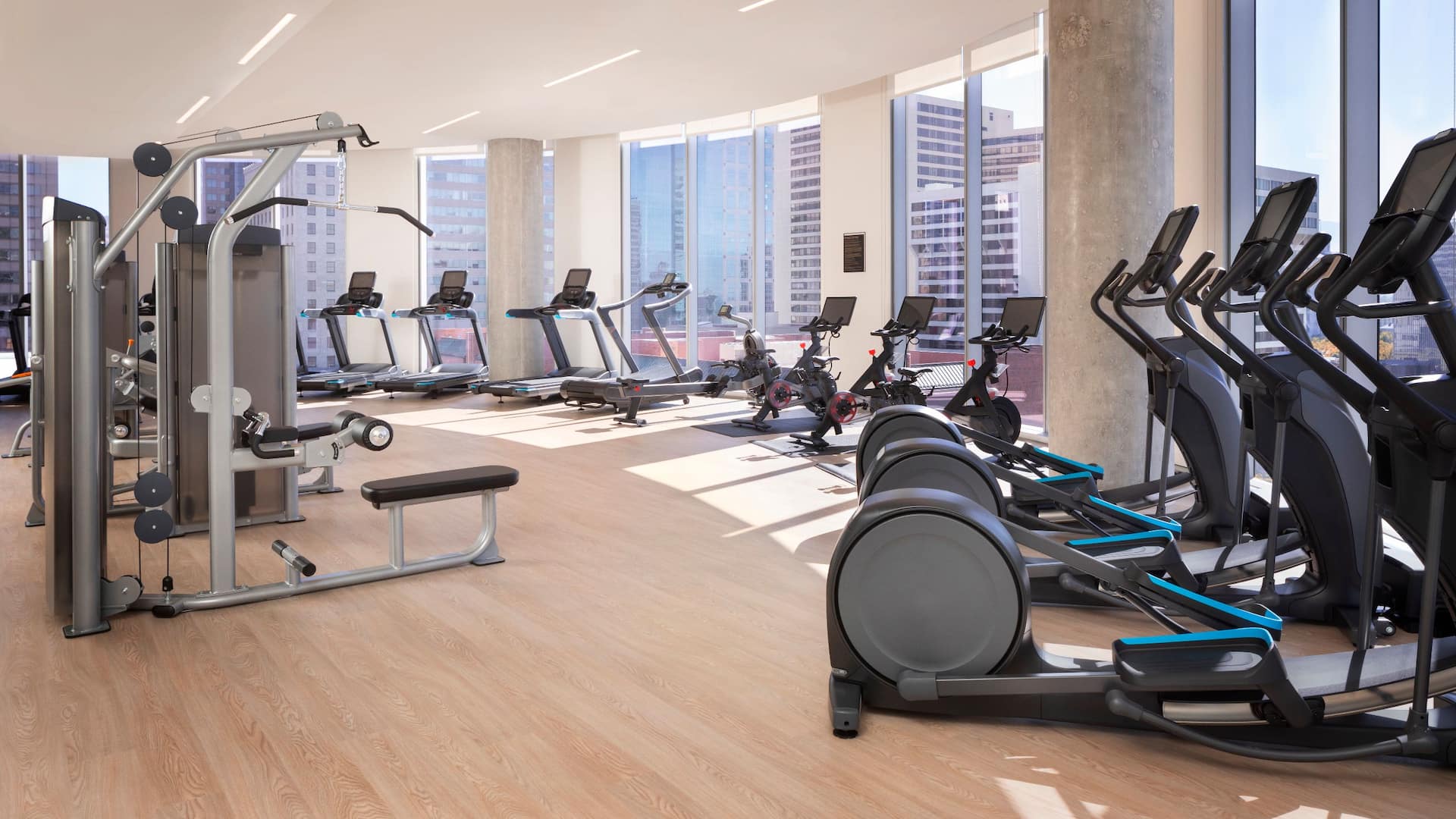 Hyatt Regency Salt Lake City Fitness Room View