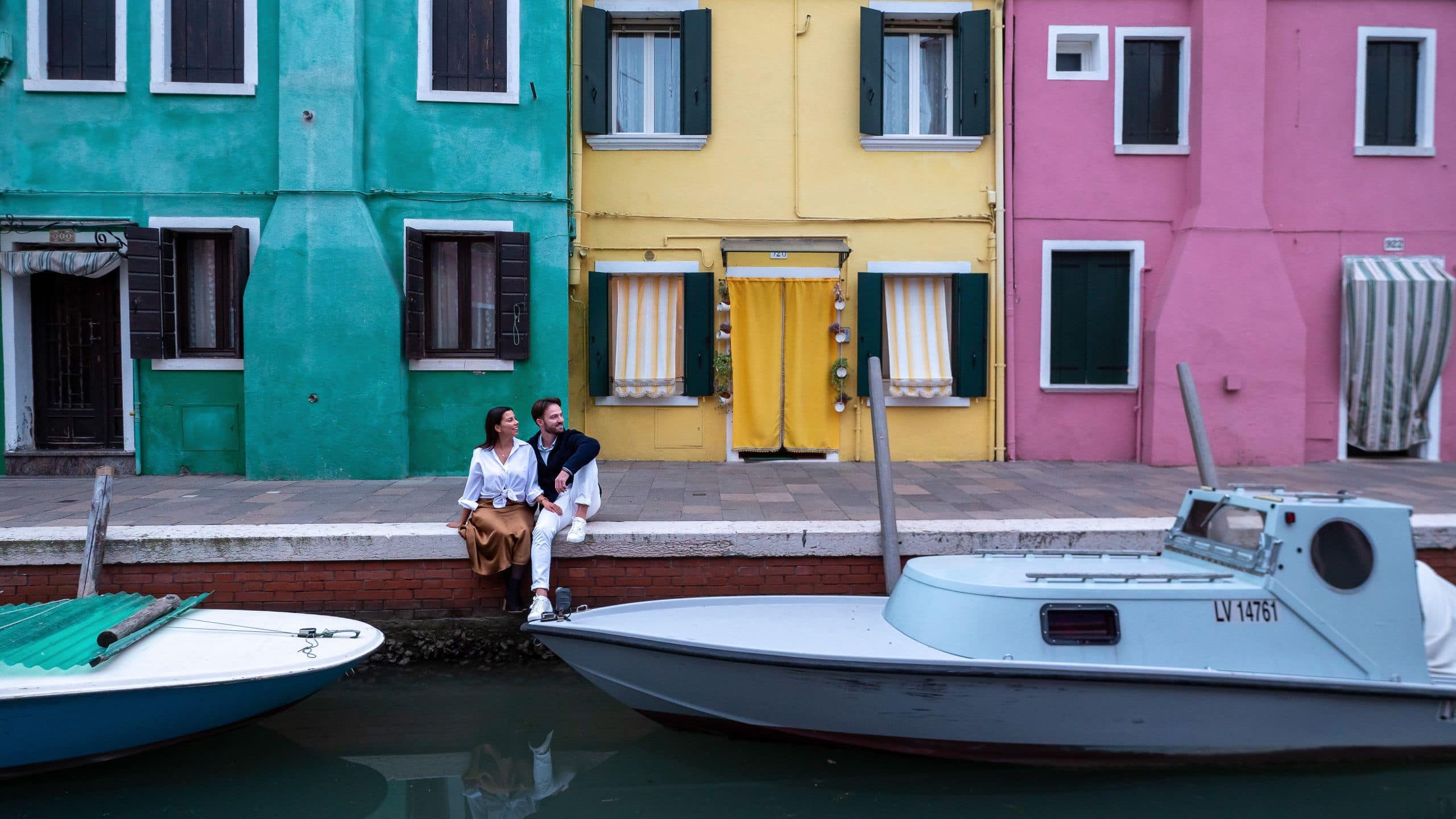 Hyatt Centric Murano Venice Destination Couple Sitting Boats