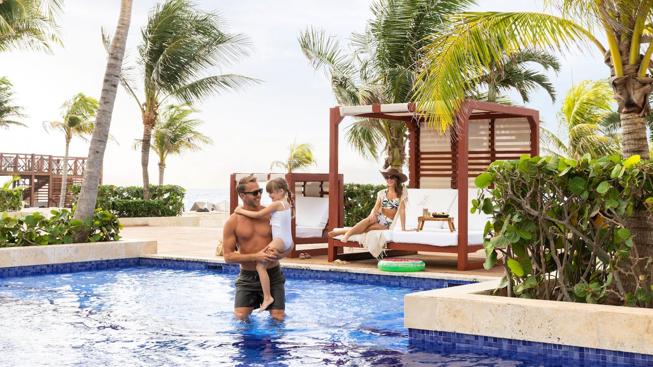 hyatt ziva cancun cabana rental cost