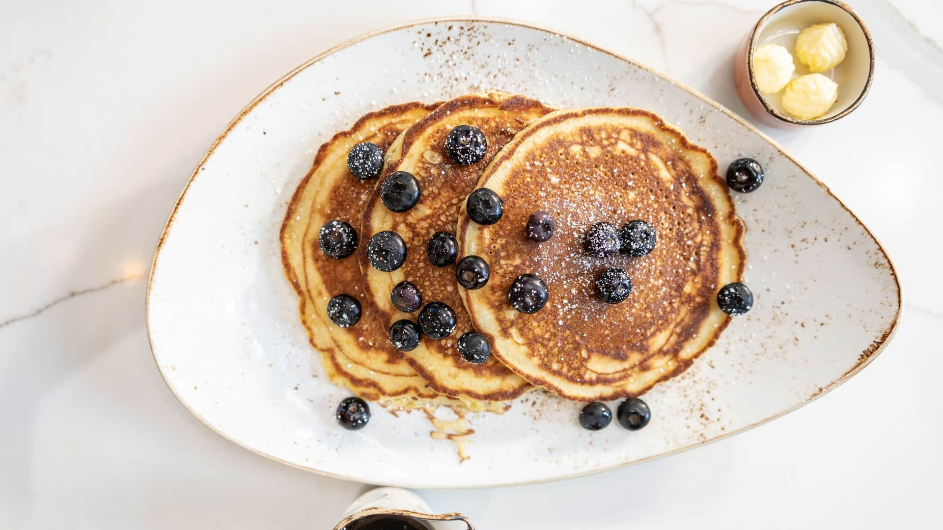 Hyatt Regency Houston West Cafe Blueberry Pancakes