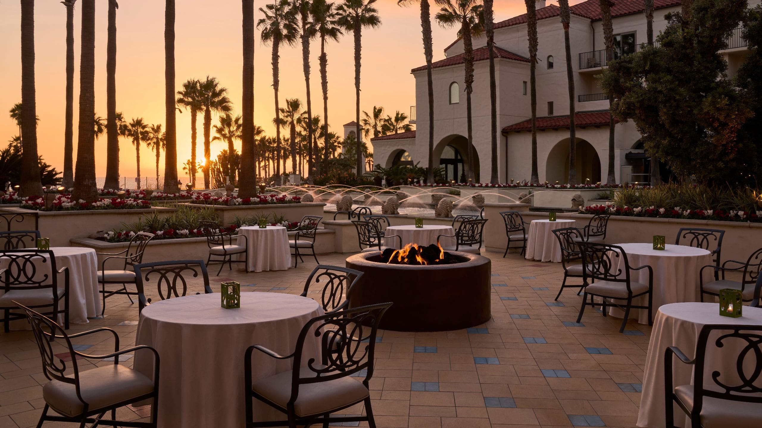 cove patio evening