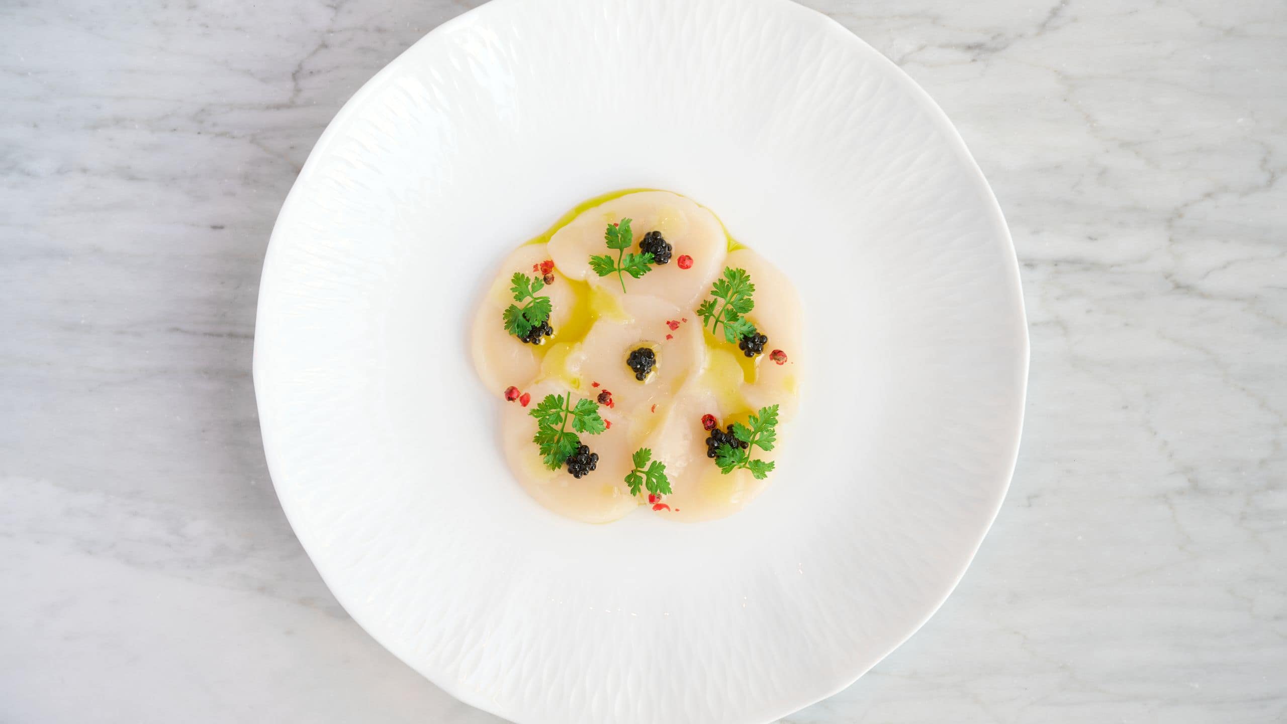 Park Hyatt Niseko Hanazono Chefs Carpaccio Yuzu Dressing