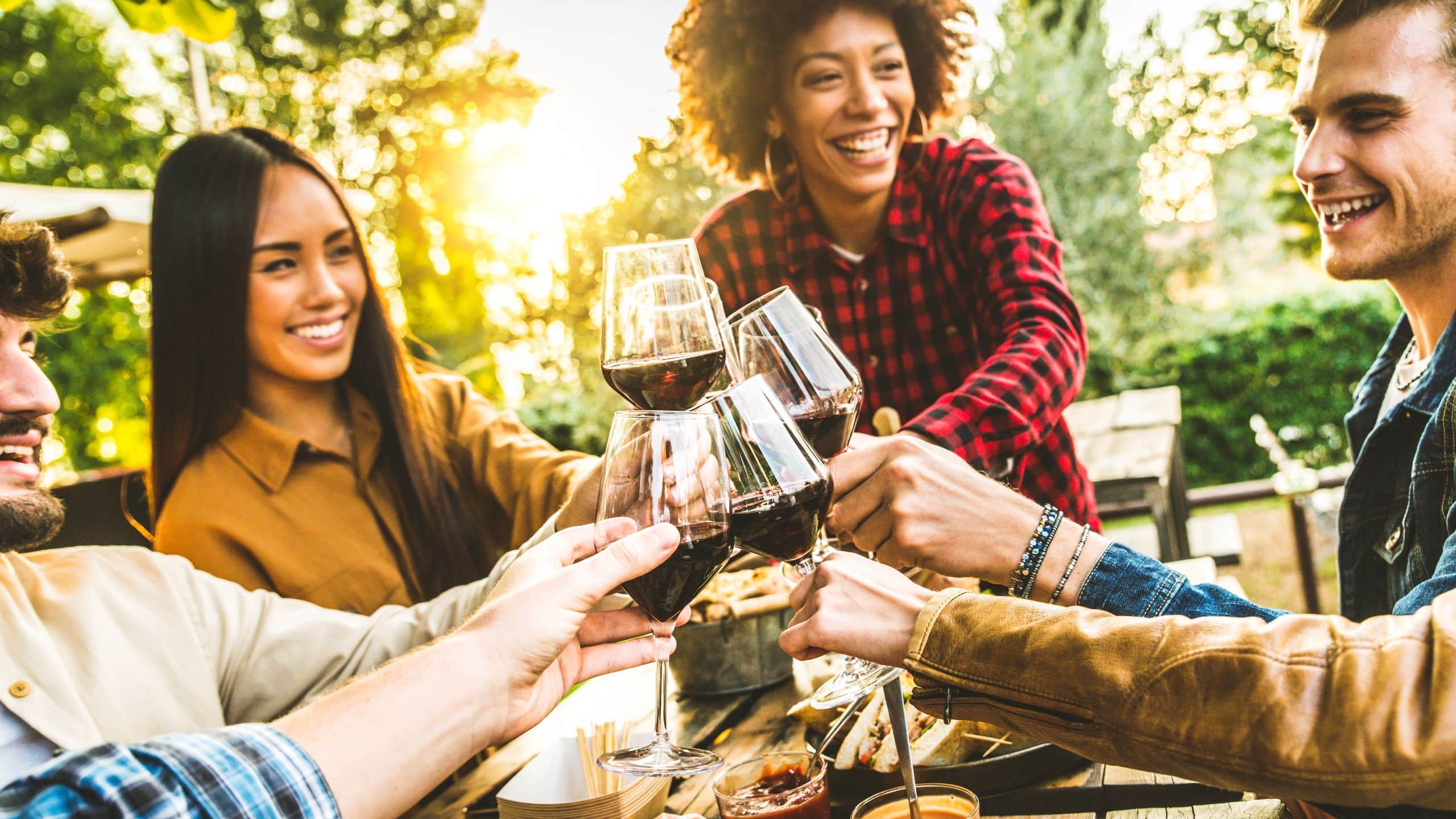 Hyatt Regency Sonoma Wine Country Group Cheers Red Wine