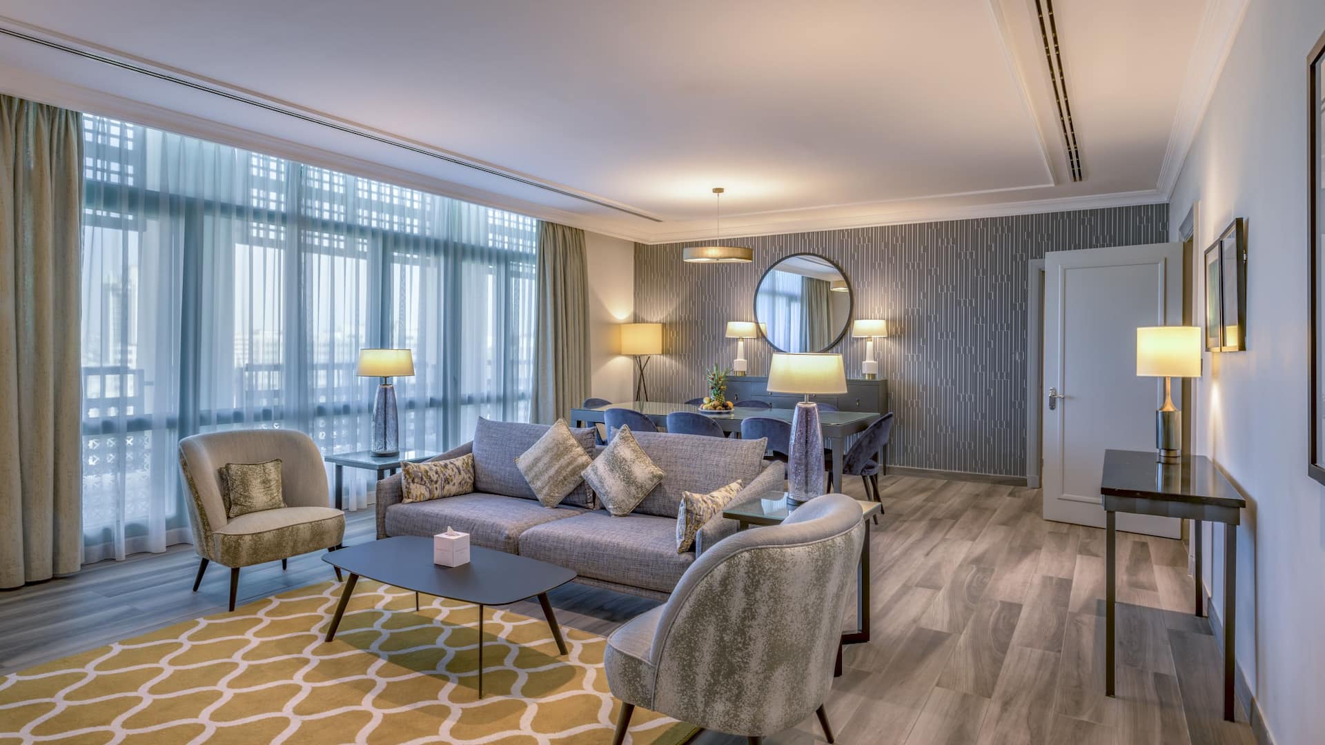 Grand Hyatt Amman Three Bedroom Apartment Living Room