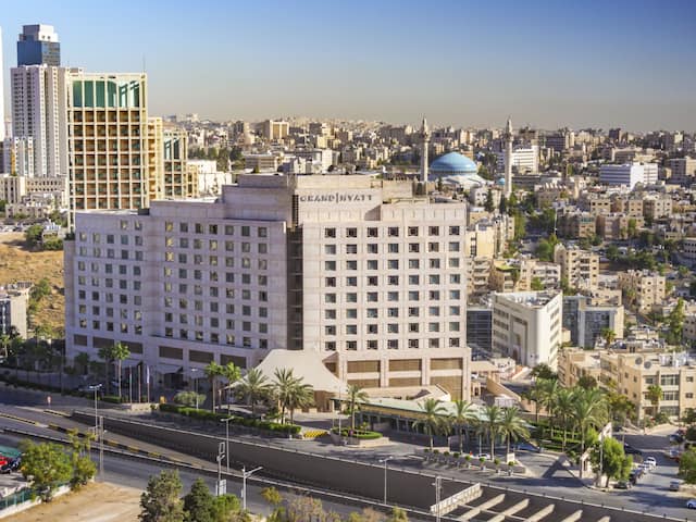 Grand hyatt Amman Hotel Exterior Front View By Day