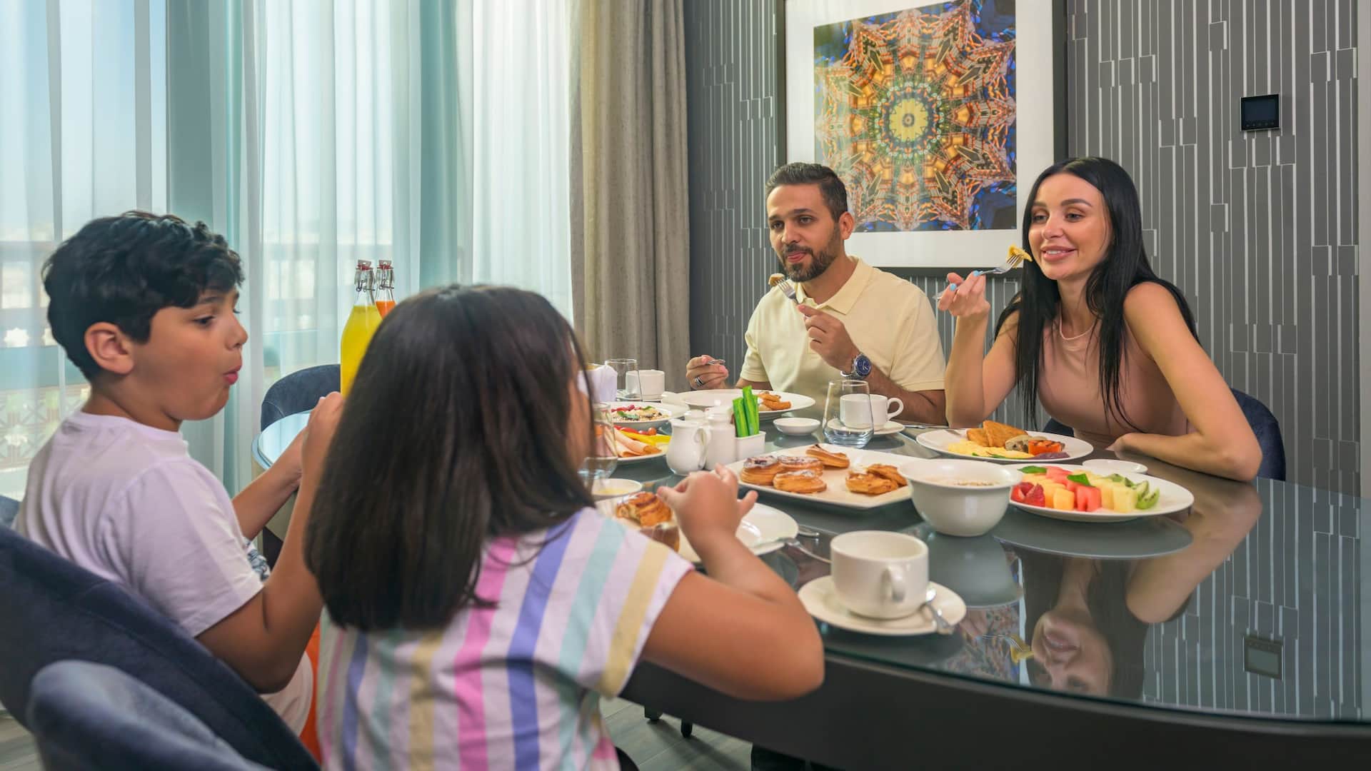 Grand Hyatt Amman Residence Dining Room Four Bedroom Apartment Family