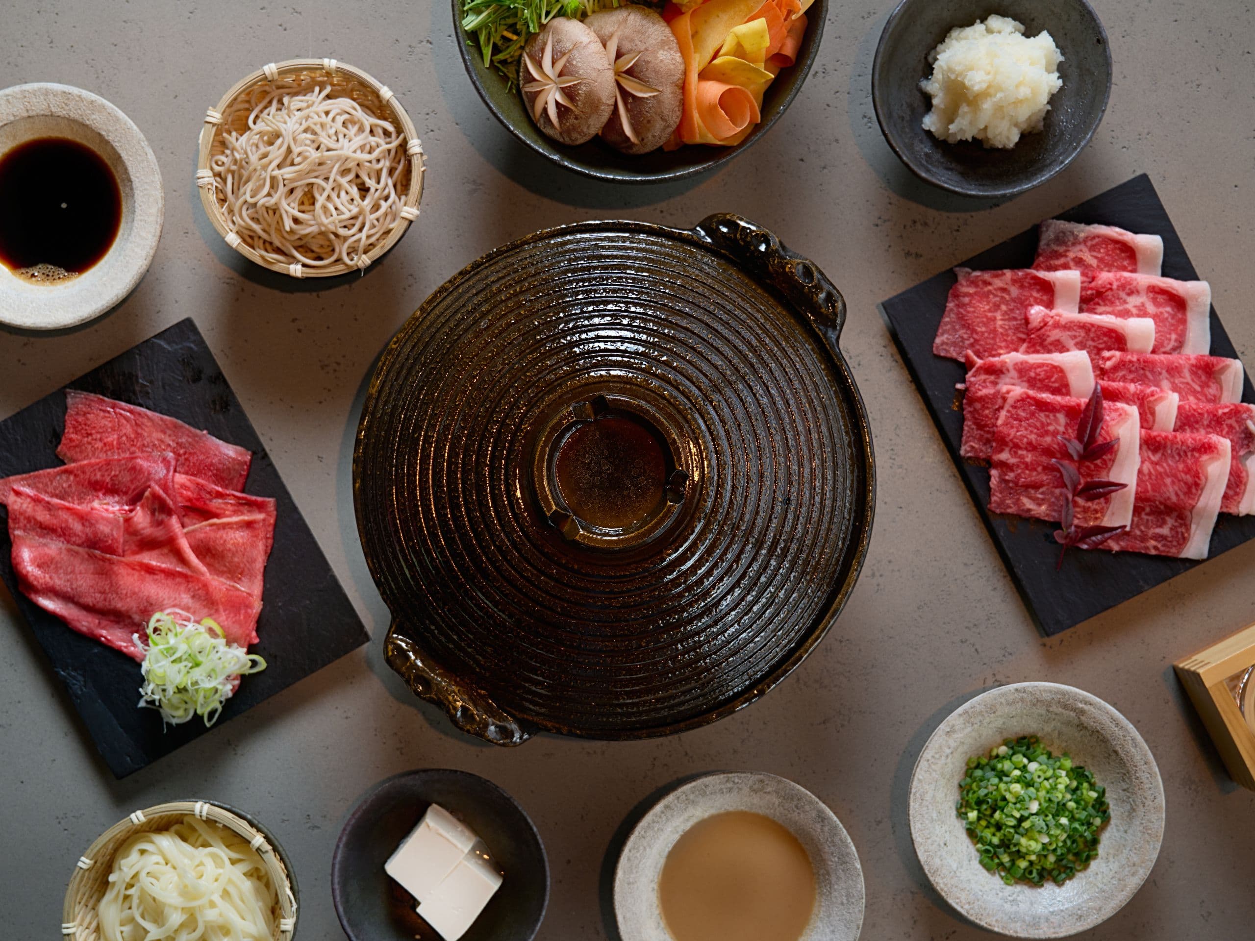 Park Hyatt Niseko Hanazono Robata Shabushabu Spread