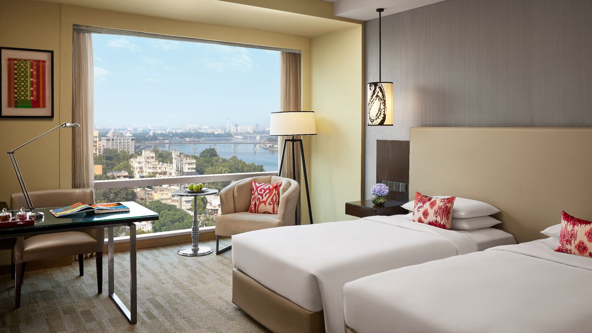 第 3，共 5 Hyatt Regency Ahmedabad Twin Guestroom Beds