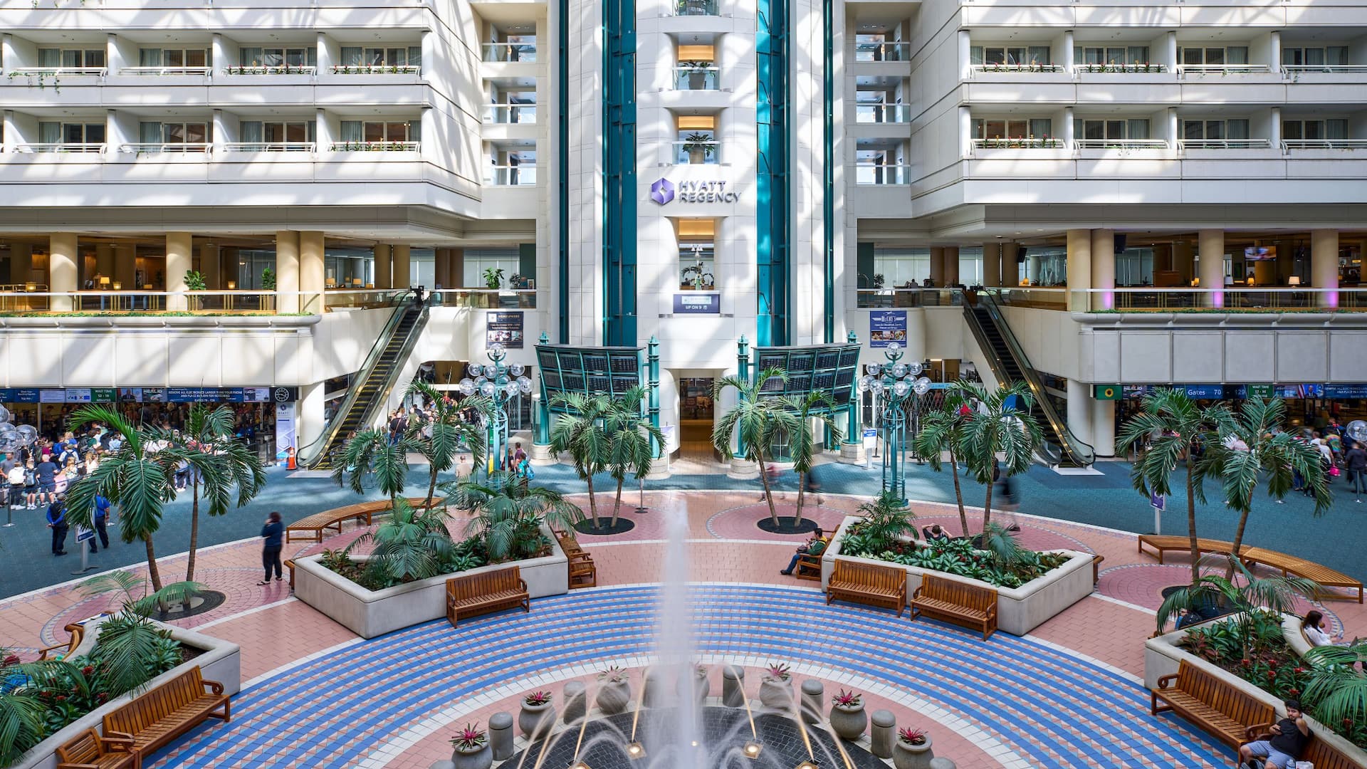 Hyatt Regency Orlando International Airport Atrium Fountain