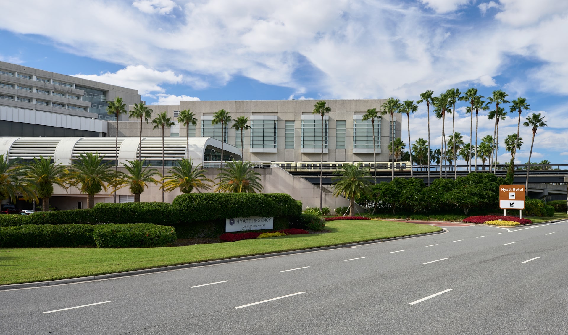 Hyatt Regency Orlando International Airport Front Entrance View