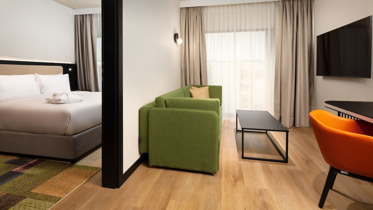 Hyatt Place Krakow One Bedroom King Suite Living Room 
