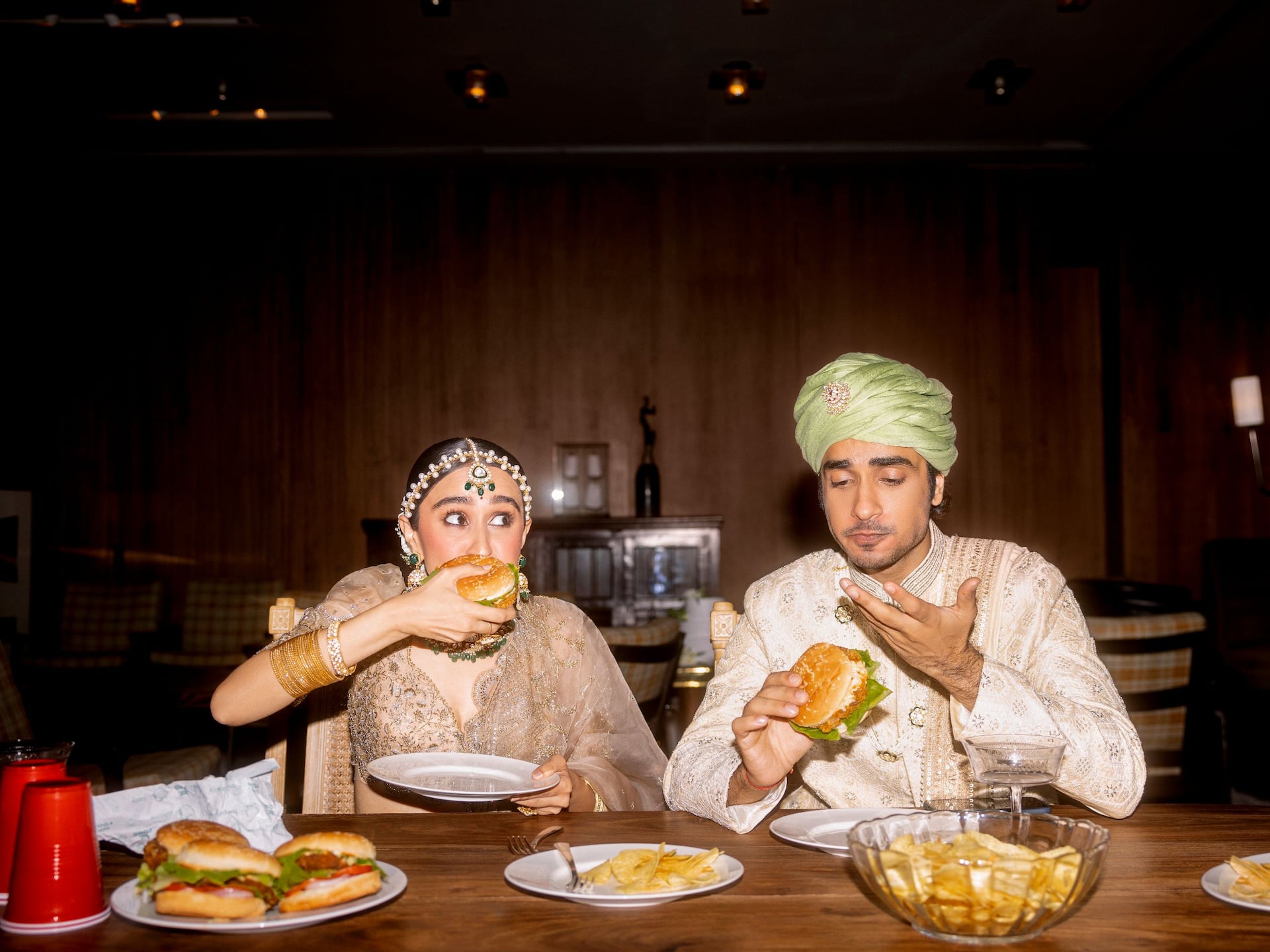 World of Hyatt Wedding Couple Burger