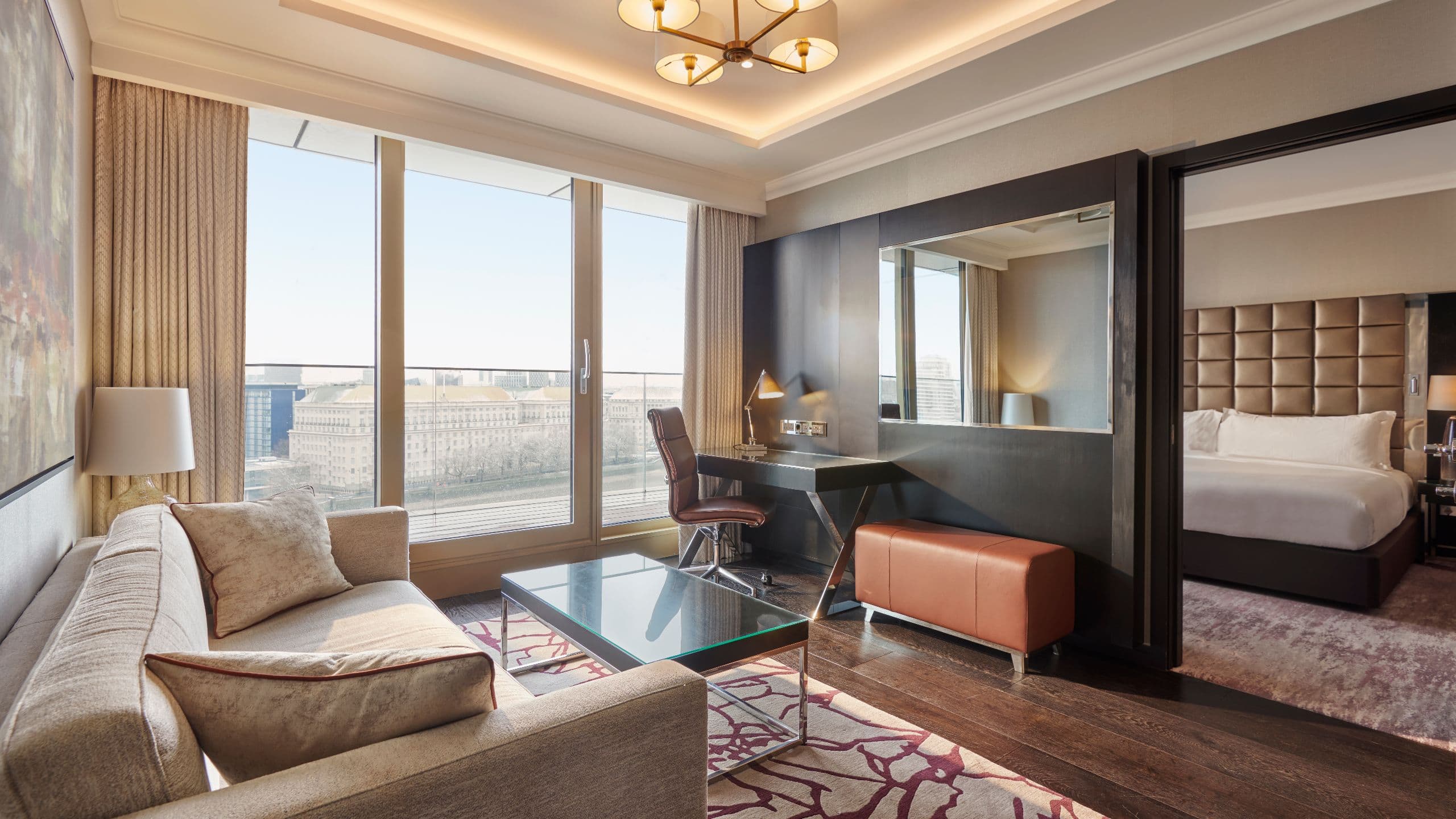 Hyatt regency London Albert Embankment Executive Suite Lounge  Bedroom