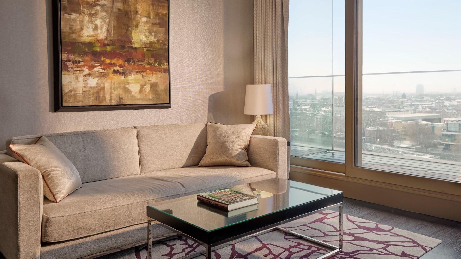 Hyatt Regency London Albert Embankment Executive Suite Lounge With Book