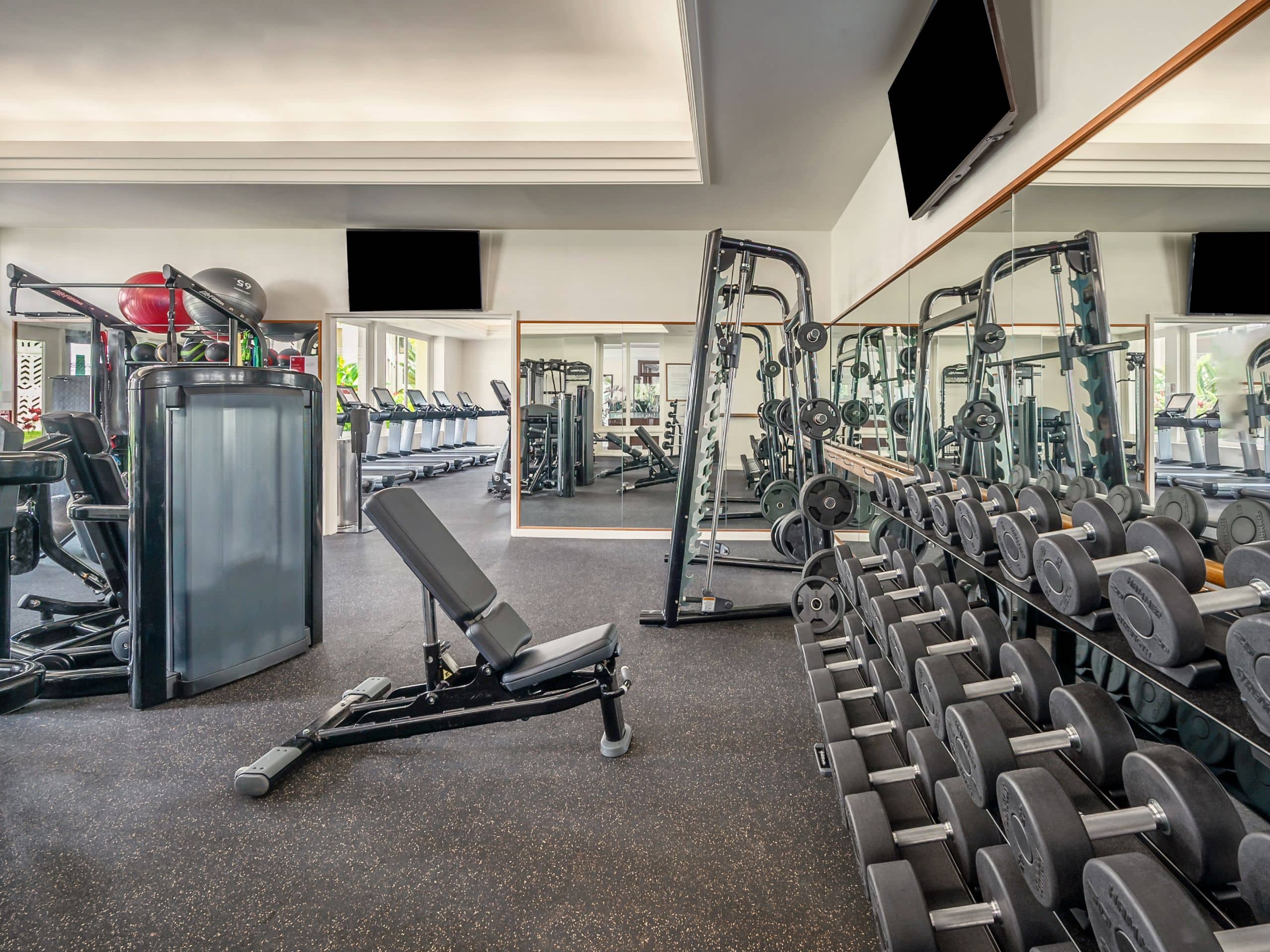 Anara Spa Fitness Weights Room at Grand Hyatt Kauai