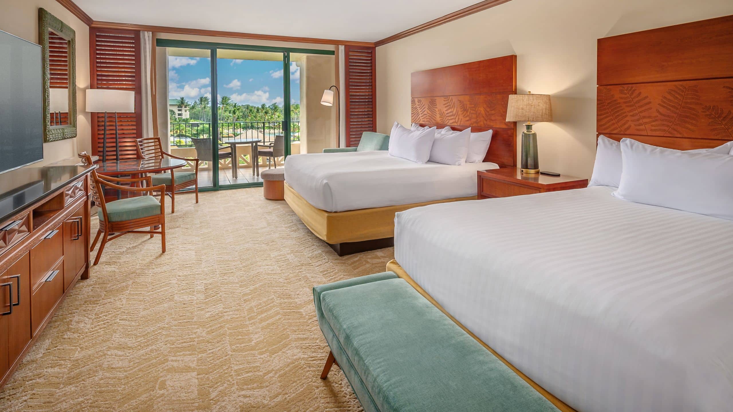 Grand Hyatt Kauai Resort & Spa Resort View Two Queens Layout