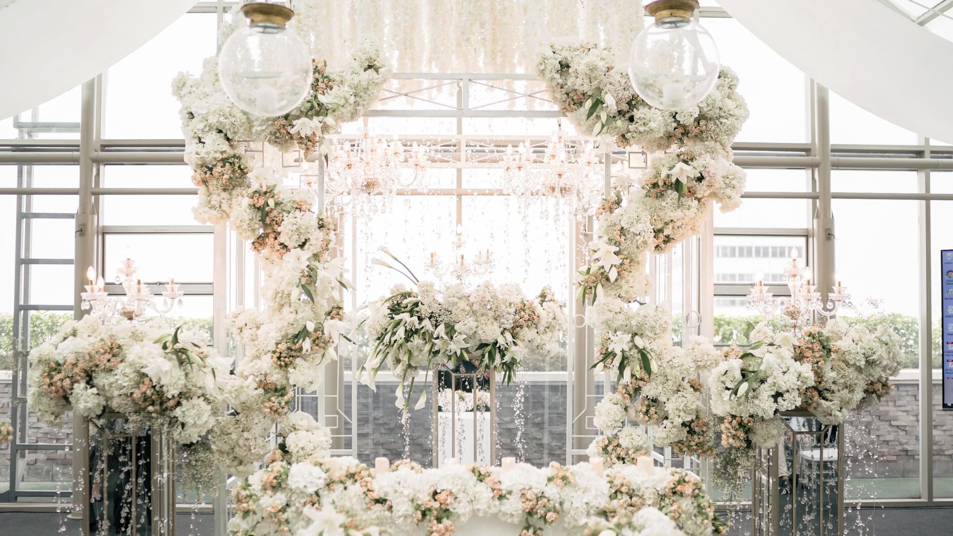 Grand Hyatt Jakarta Wedding Altar Flowers