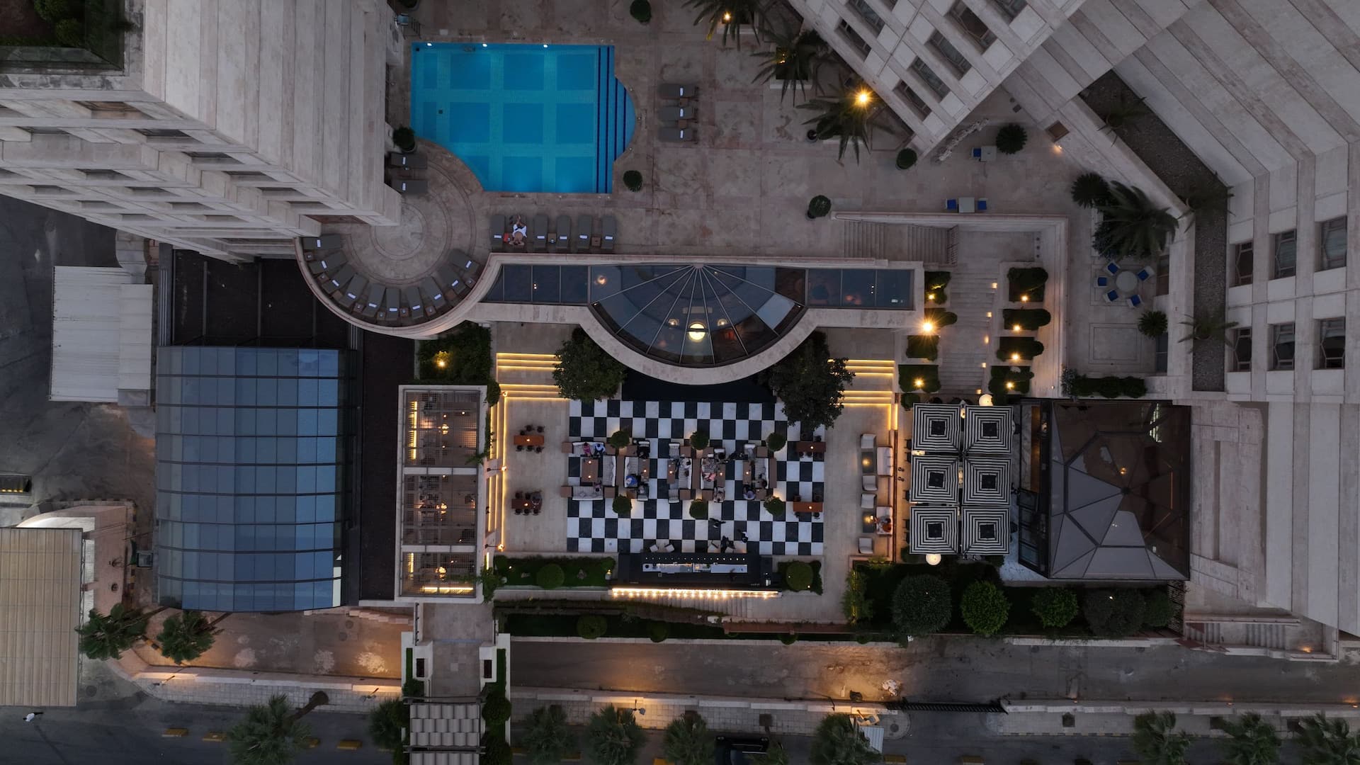 Grand Hyatt Amman Aerial View Terrace