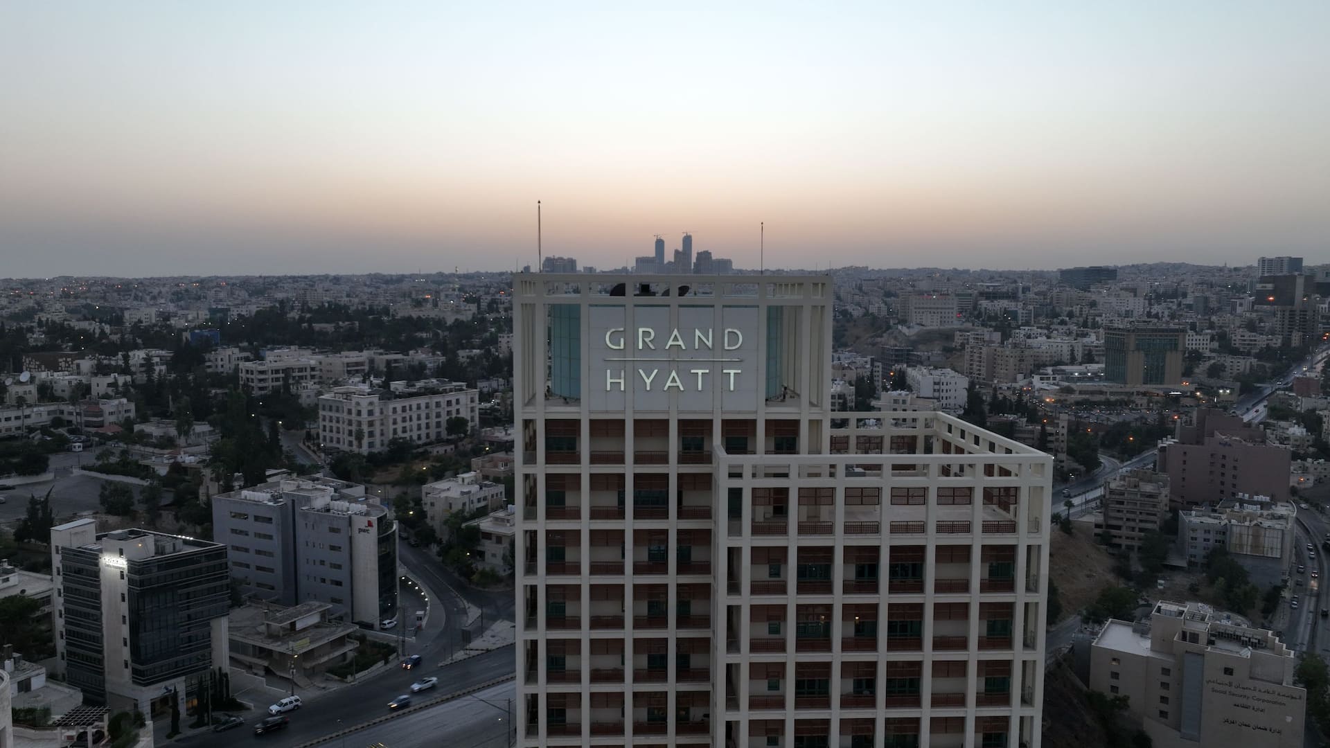 Grand Hyatt Amman Drone Tower