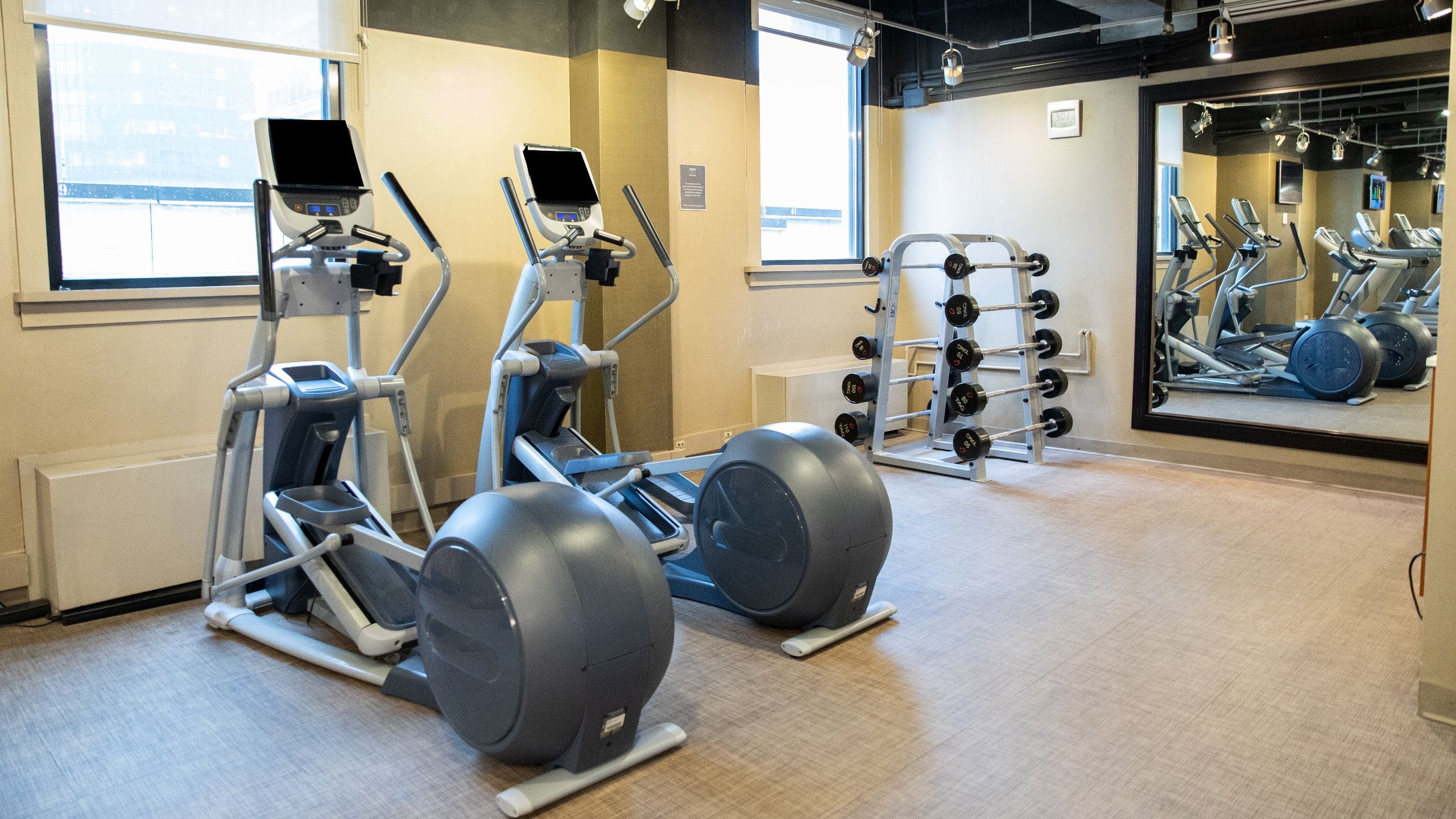 Hyatt Grand Central New York Fitness Center Ellipticals