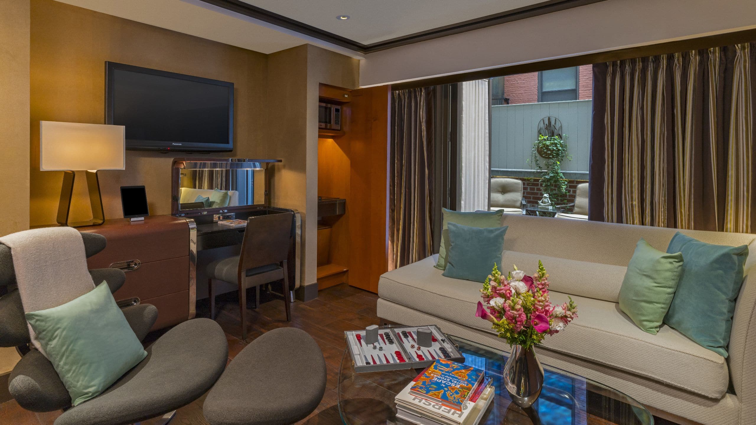 The Chatwal Garden Suite Living Room Area