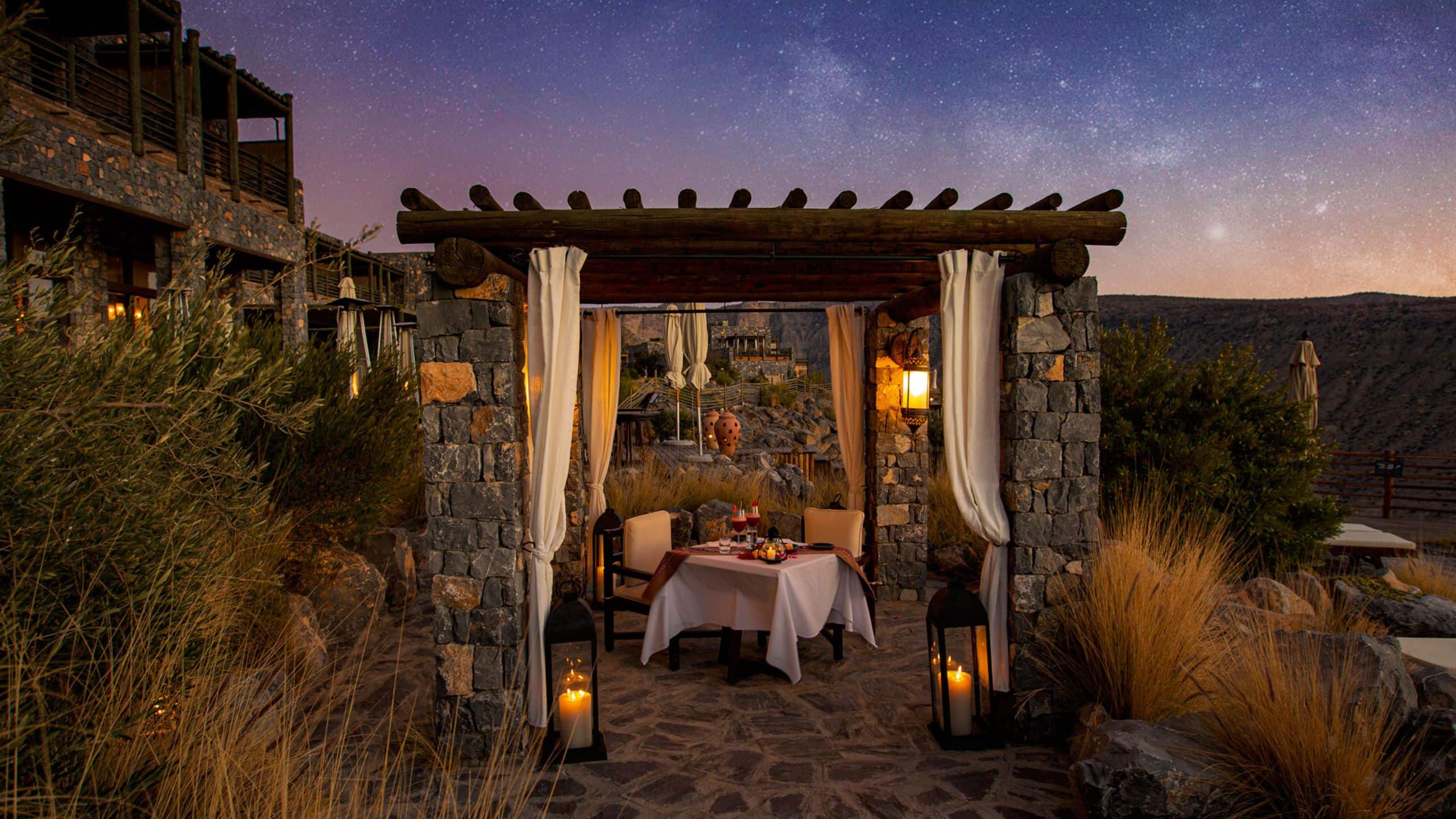 Alila Jabal Akhdar Dinner Under The Stars