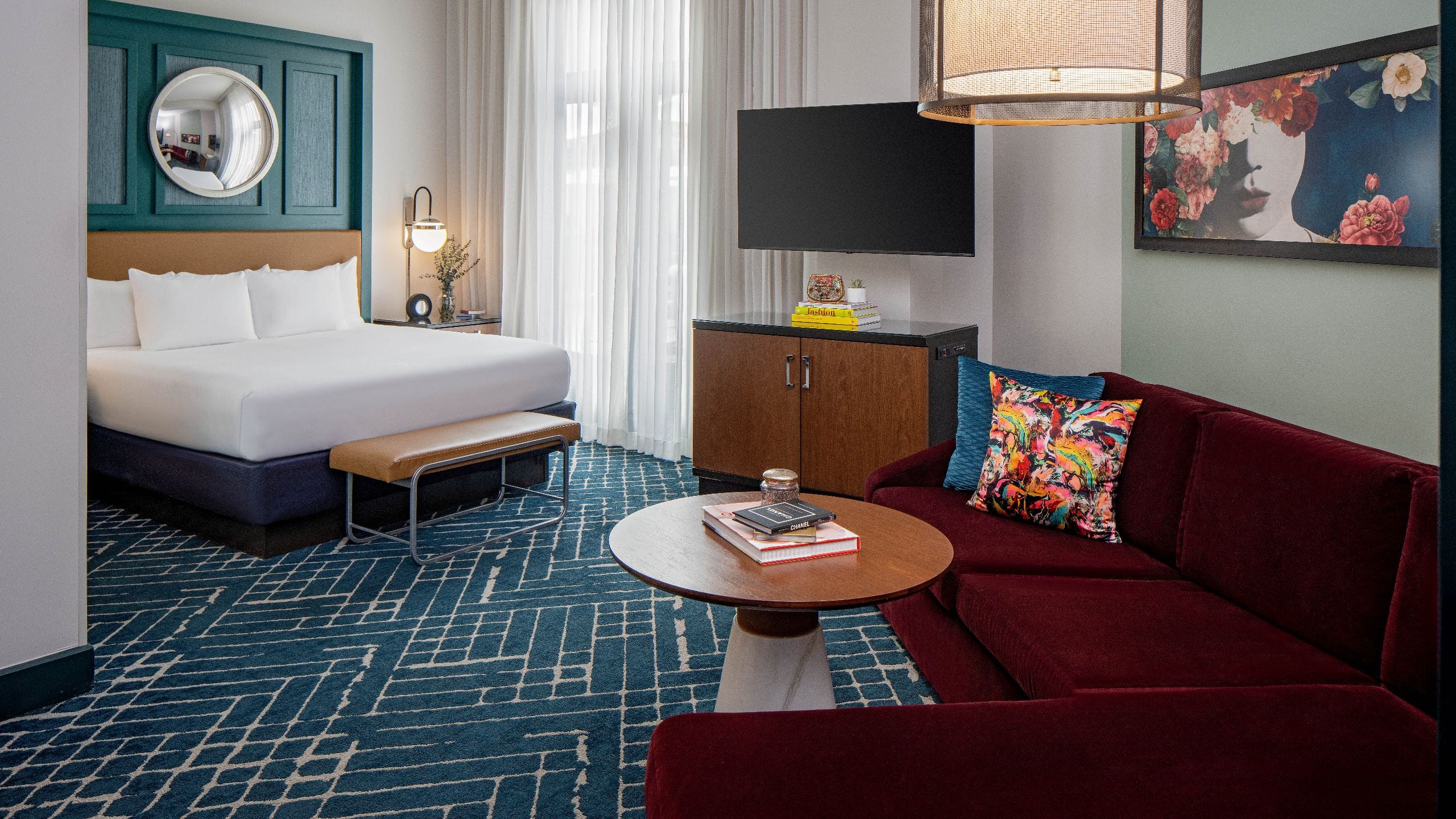 第 3，共 3 Hyatt Centric French Quarter New Orleans Courtyard Suite Bedroom
