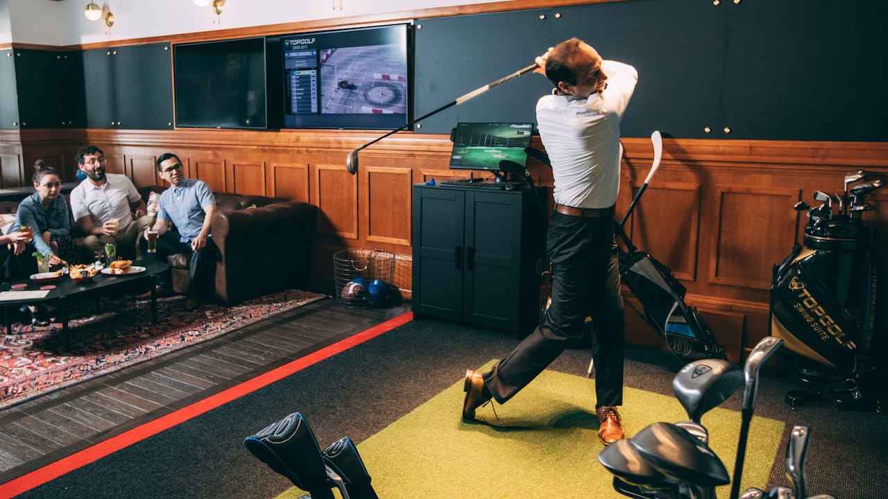 Activity Indoor Golf Swing