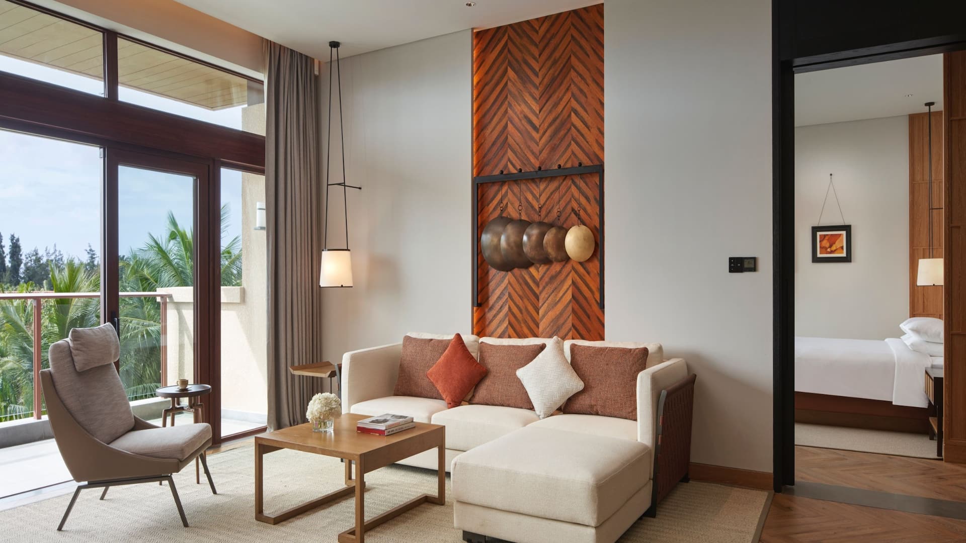 Grand Hyatt Shenzhou Peninsula Suite Garden View Living Room