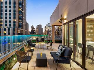 Hyatt Centric Midtown 5th Avenue New York Rooftop Nighttime