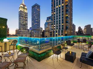 Hyatt Centric Midtown 5th Avenue New York Rooftop Nighttime View