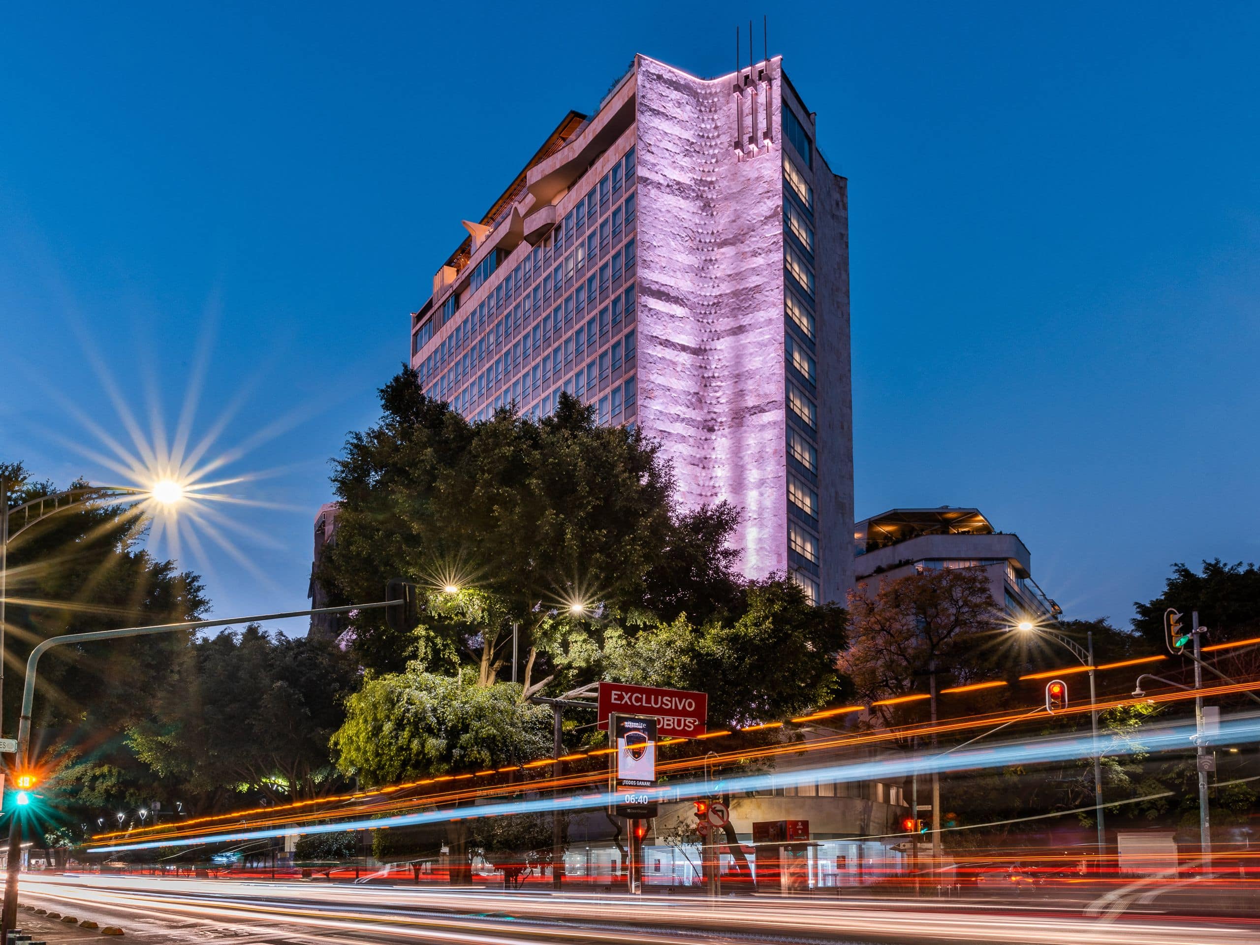 Andaz Mexico City Condesa Hotel Exterior At Night
