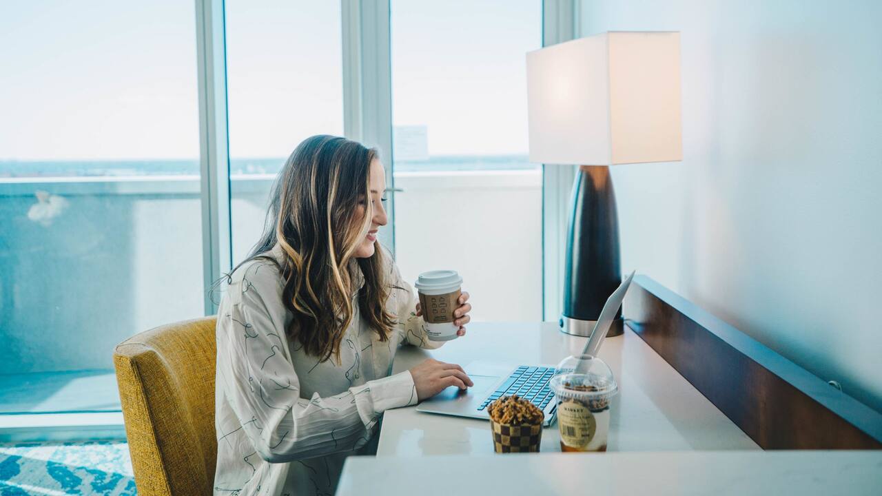 Guestroom Coffee With Guest