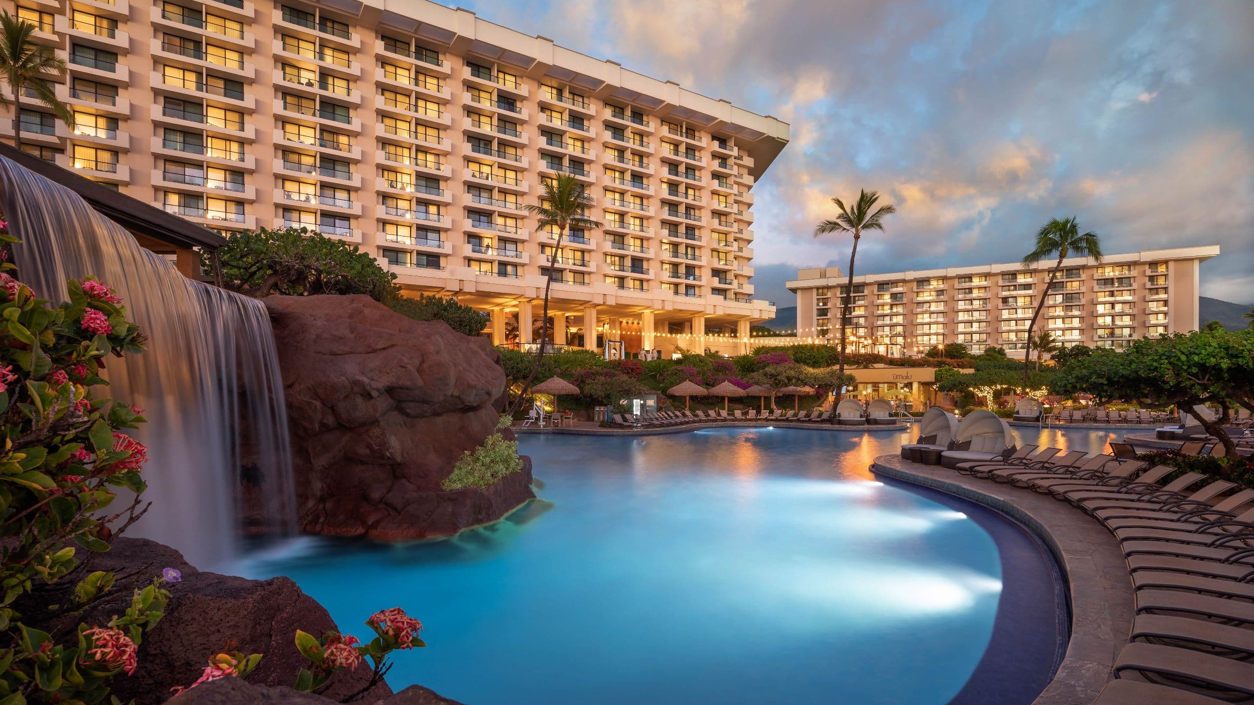 Hyatt Regency Maui Resort and Spa Pool Evening