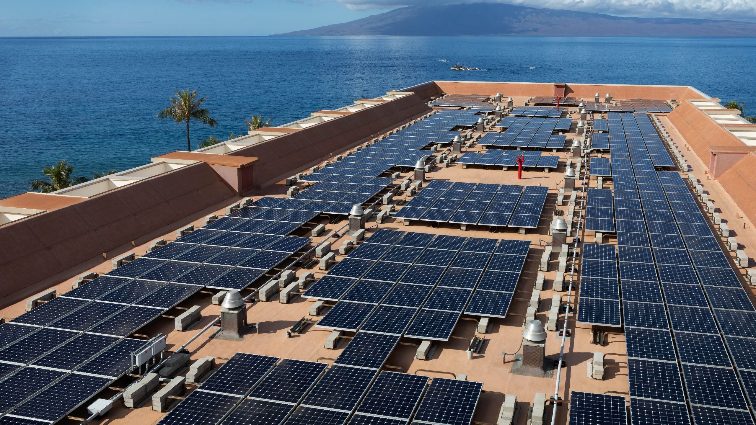 Hyatt Regency Maui Resort and Spa Solar Panels View