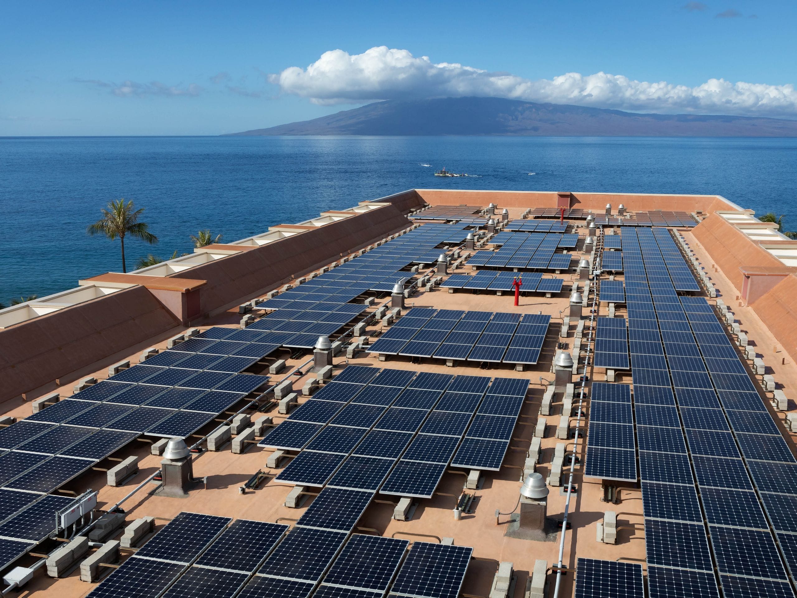 Hyatt Regency Maui Resort and Spa Solar Panels View