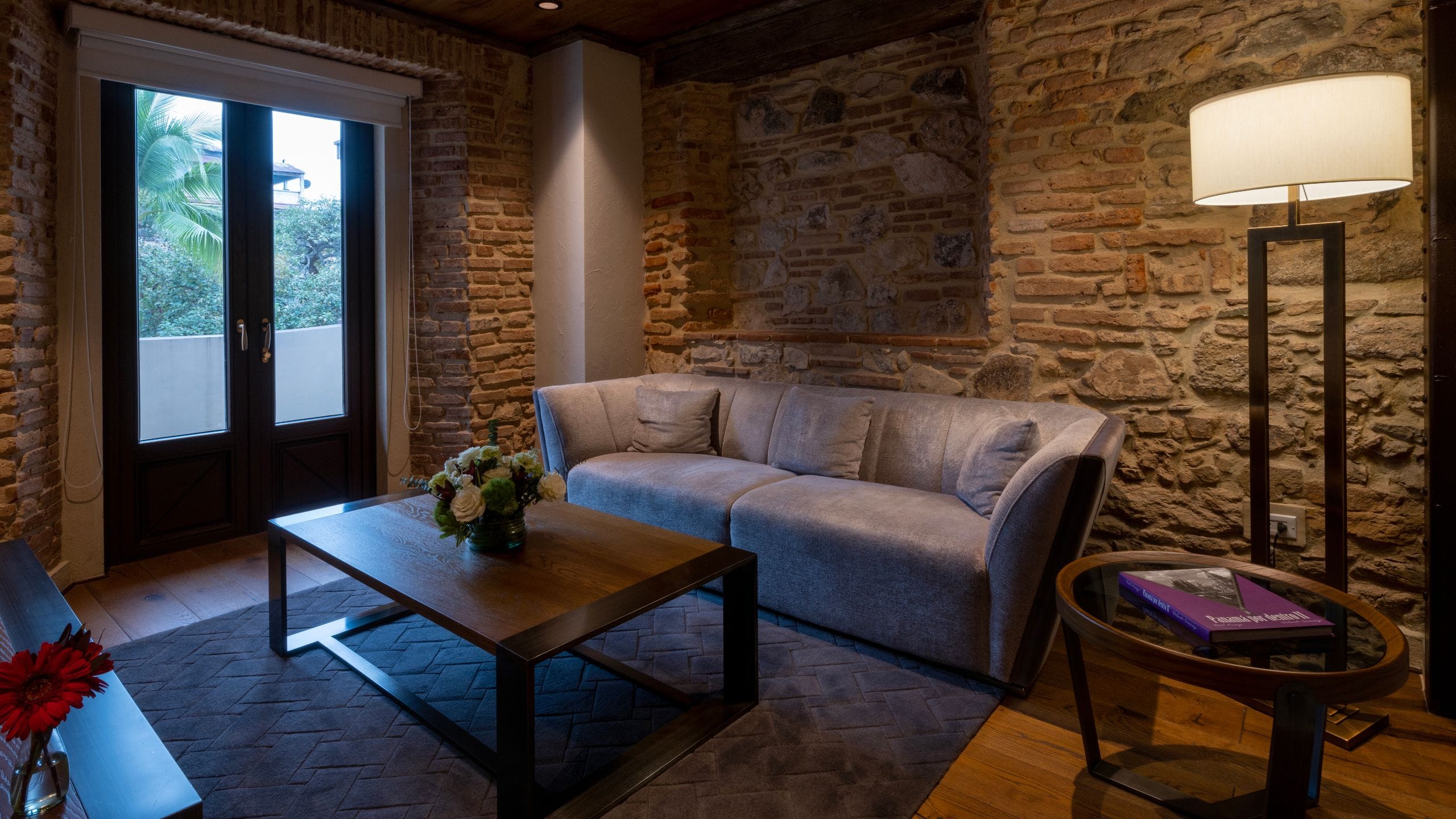 Hotel La Compañia King Suite Living Room Couch Spanish Wing