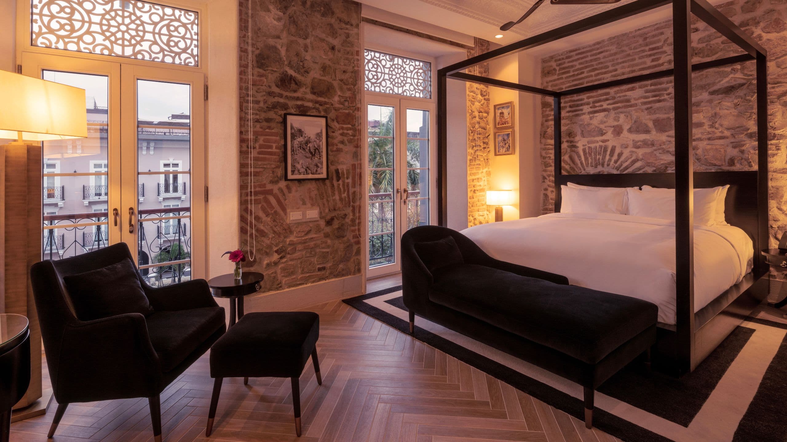 1 of 1 Hotel La Compañia One King Bed French Wing at Dusk