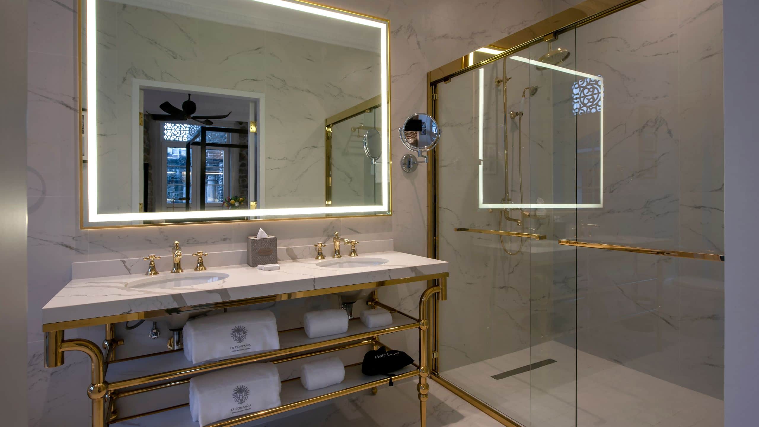 22 of 22 Hotel La Compañia One King Bed Suite Bathroom French Wing