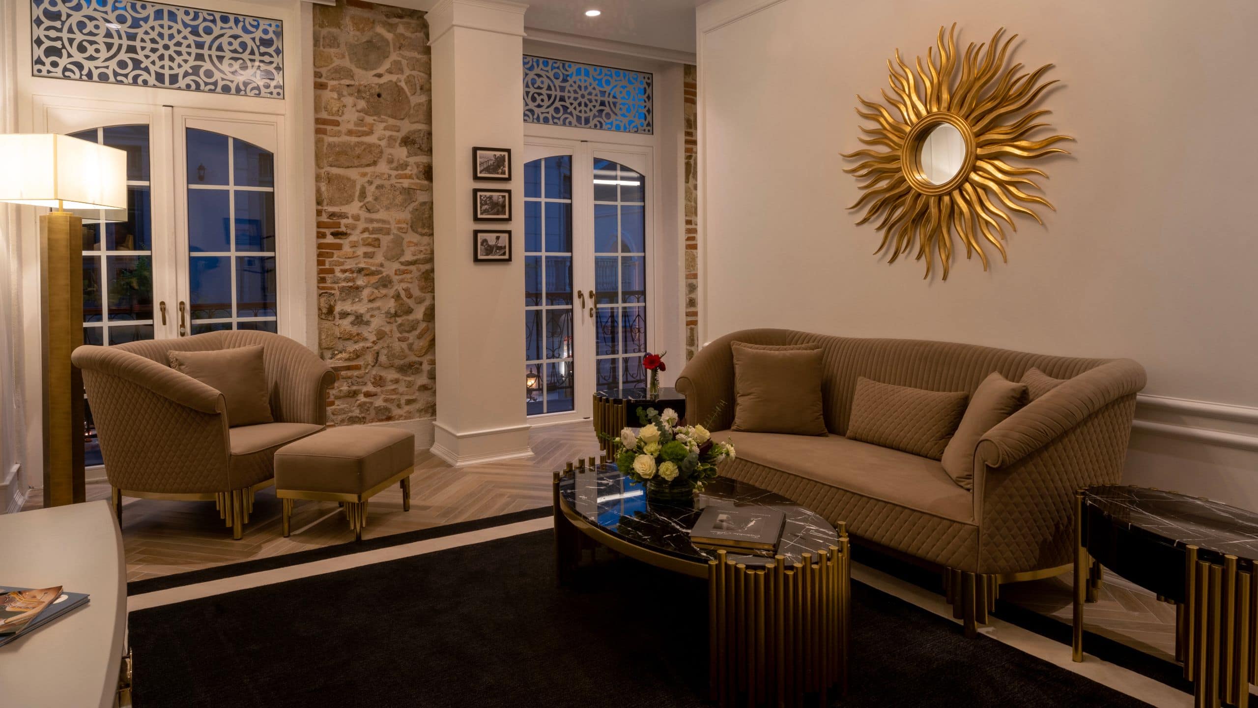 Hotel La Compañia One King Bed Suite Living Room French Wing