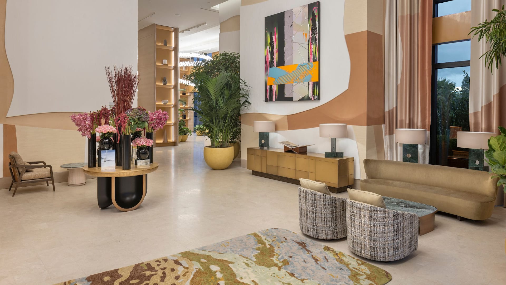 Hyatt Regency İzmir İstinyePark Lobby Entrance Wall Painting
