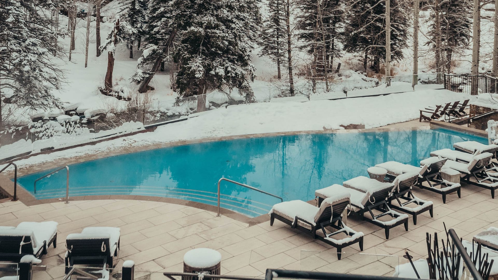 Grand Hyatt Vail Pool Winter View