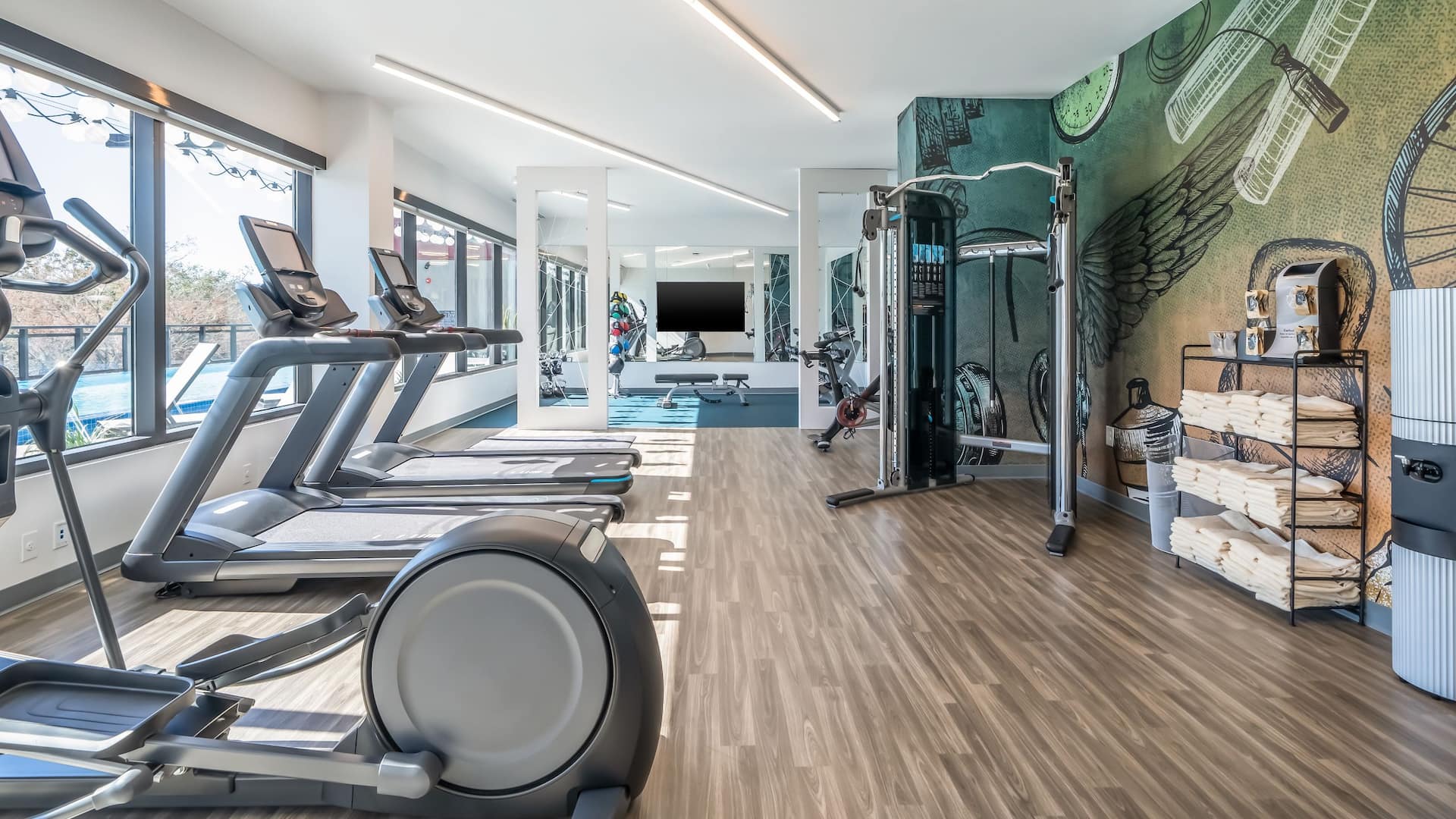 Hyatt Place Gainesville Downtown Fitness Center Elliptical