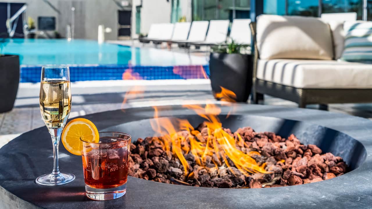 Outdoor Firepit Champagne