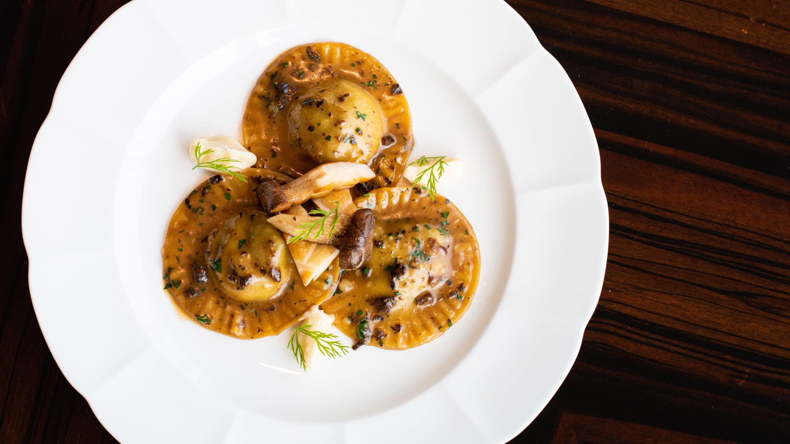 Park Hyatt Jakarta Mushroom Ravioli at DIning Room